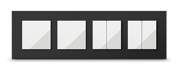 Single + Single + Double + Double Switch Buttons