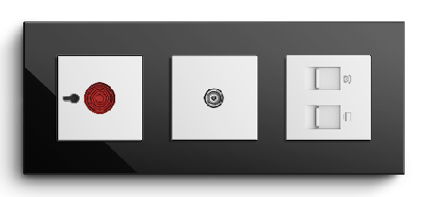 Emergency button + Cable TV + TEL&LAN