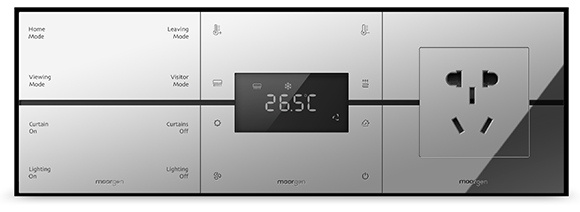 8 Key + Thermostat + Socket Smart Panel