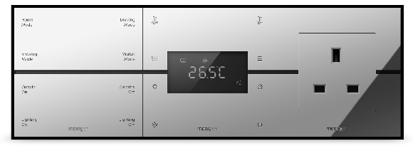 8 Key + Thermostat + British Socket smart combination